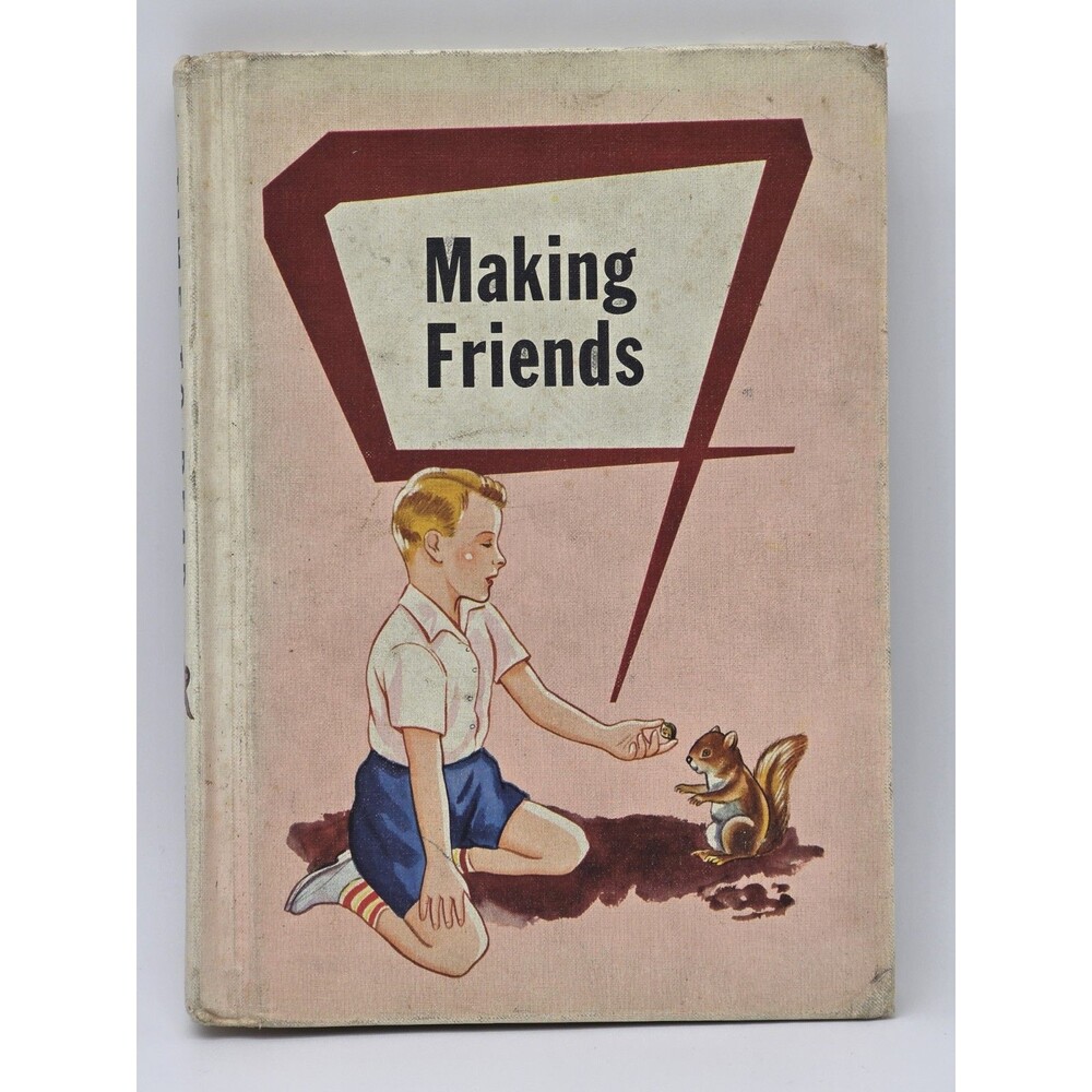 Making Friends 1956 JB Lippincott English Reading Grade School Textbook Leary